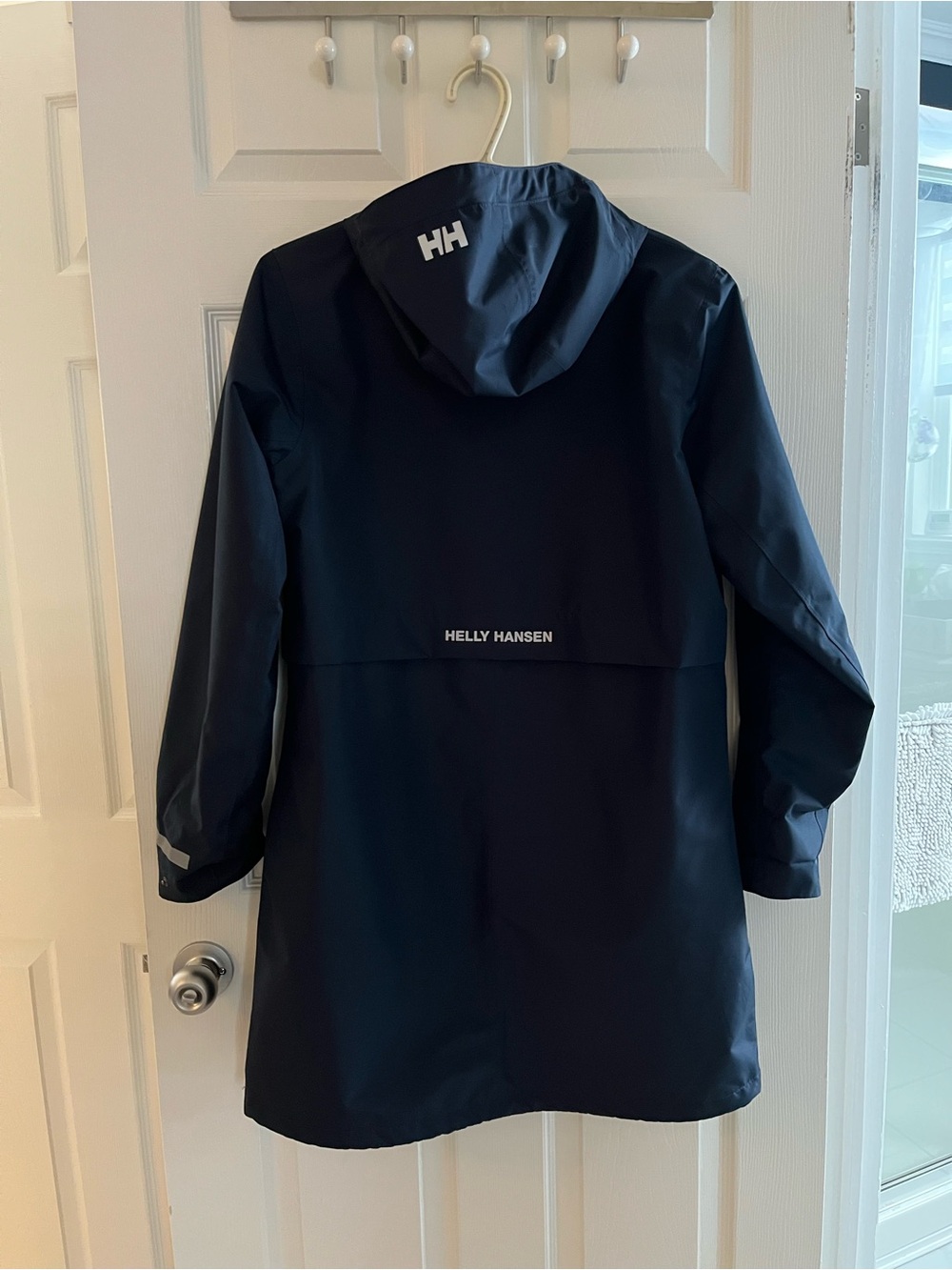 Helly Hansen Navy Hooded Trench Coat